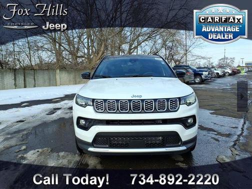 Bright White Clearcoat 2026 Jeep Compass Limited
