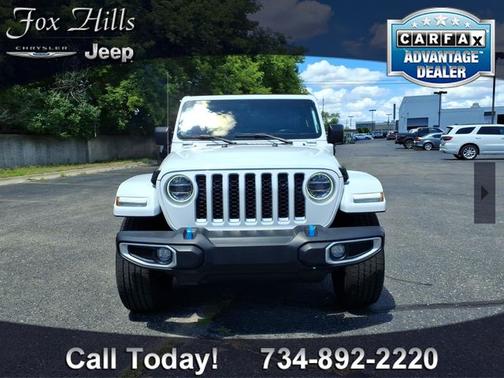 Bright White Clearcoat 2022 Jeep Wrangler Unlimited Sahara 4xe