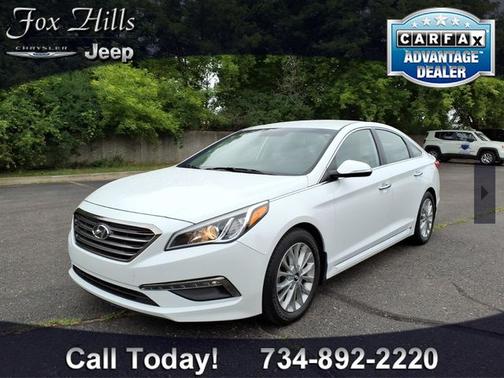 Quartz White Pearl 2015 Hyundai SONATA Limited