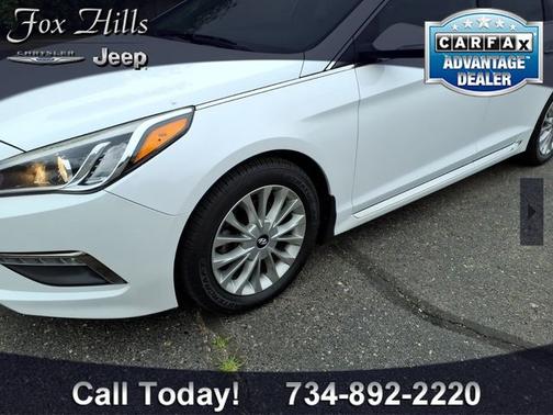 Quartz White Pearl 2015 Hyundai SONATA Limited