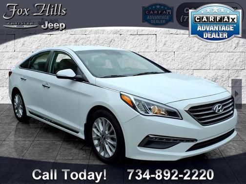 Quartz White Pearl 2015 Hyundai SONATA Limited