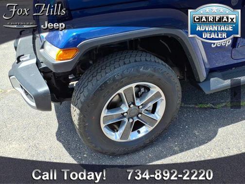 Ocean Blue Metallic Clearcoat 2020 Jeep Wrangler Unlimited Sahara