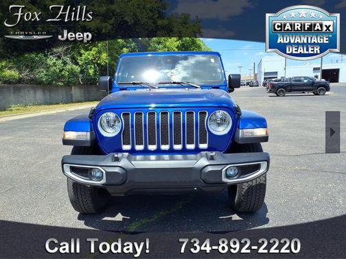 Ocean Blue Metallic Clearcoat 2020 Jeep Wrangler Unlimited Sahara