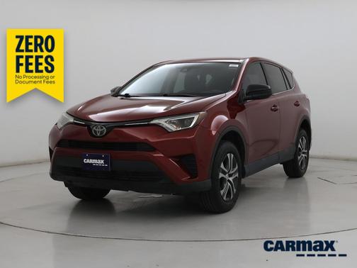 Red 2018 Toyota RAV4 LE