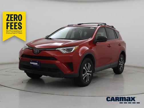 Red 2017 Toyota RAV4 LE