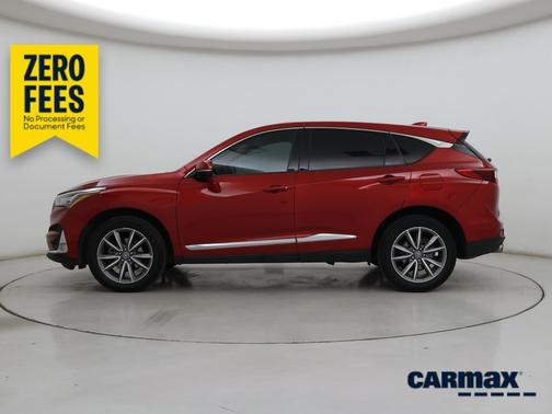 Red 2020 Acura RDX Technology