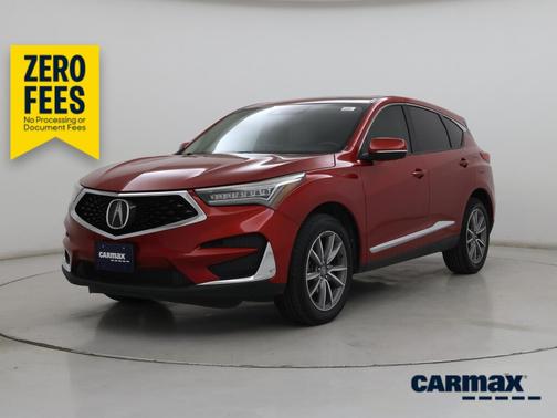 Red 2020 Acura RDX Technology