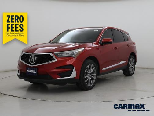 Red 2020 Acura RDX Technology