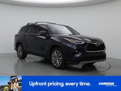 Blue 2021 Toyota Highlander Platinum
