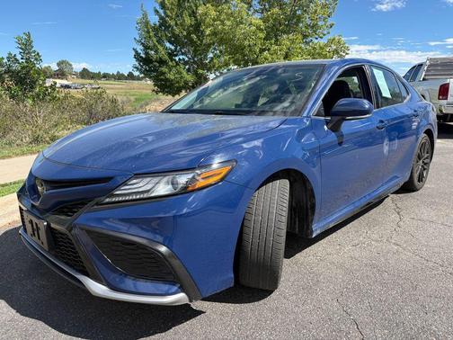 Blue 2023 Toyota Camry XSE