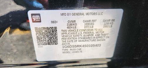 Black 2025 Cadillac CT5 Premium Luxury