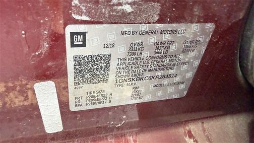 2019 Chevrolet Tahoe LT