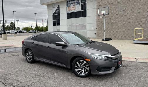 Silver 2016 Honda Civic EX