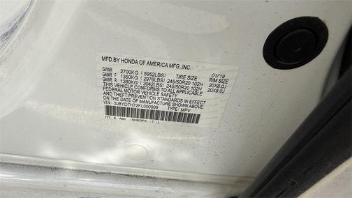 2019 Acura MDX Sport Hybrid w/Advance Pkg