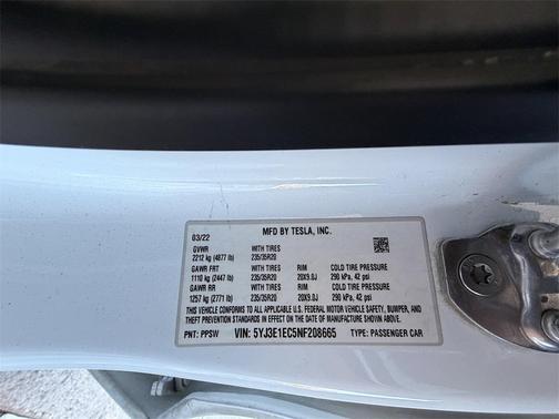 2022 Tesla Model 3 Performance