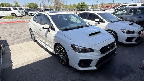 White 2020 Subaru WRX STI Limited w/Lip