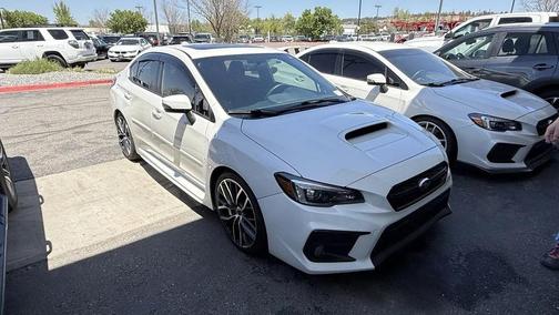 White 2020 Subaru WRX STI Limited w/Lip