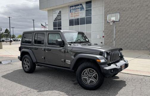 Gray 2019 Jeep Wrangler Unlimited Sport