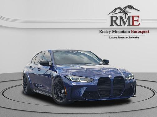 Blue 2023 BMW M3 Competition xDrive