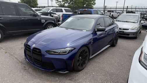 Blue 2023 BMW M3 Competition xDrive