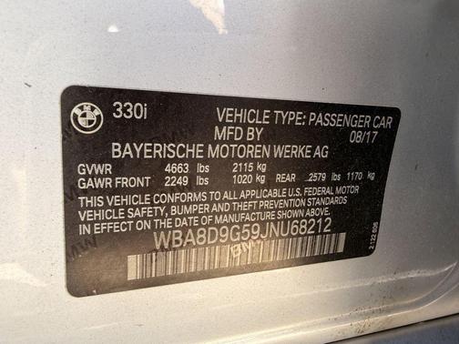 Silver 2018 BMW 330 xDrive