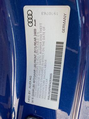 Blue 2015 Audi S5 3.0T Prestige