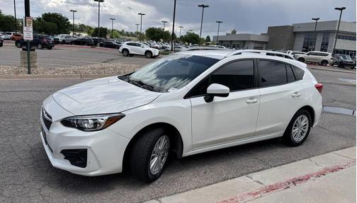 White 2018 Subaru Impreza 2.0i Premium