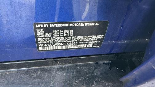 Blue 2022 BMW M440 i xDrive