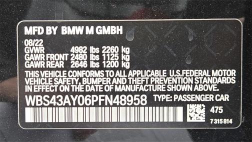 2023 BMW M3 Competition xDrive Sedan