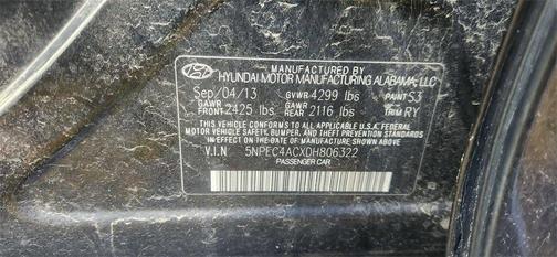 2013 Hyundai SONATA SE