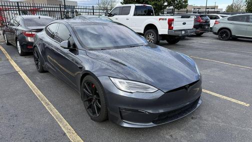 Gray 2021 Tesla Model S Plaid
