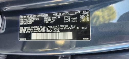 Blue 2023 Volvo XC90 B5 Core