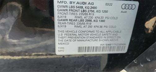 2022 Audi Q5 45 S line Premium Plus