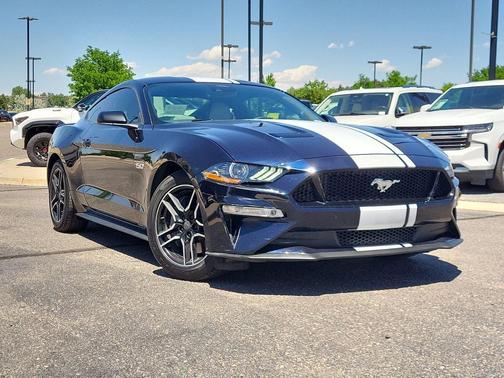 Blue 2021 Ford Mustang GT Premium