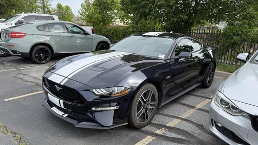 Blue 2021 Ford Mustang GT Premium