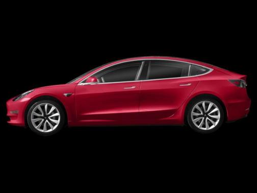 Red 2018 Tesla Model 3 Long Range