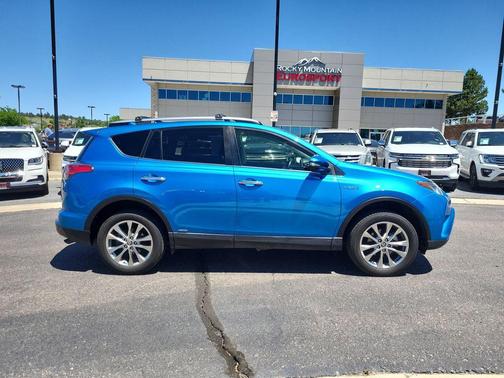 Blue 2018 Toyota RAV4 Hybrid Limited