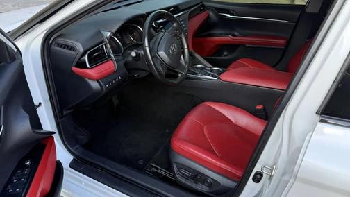 Beige 2020 Toyota Camry XSE