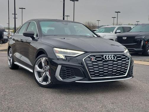 Black 2023 Audi S3 Premium Plus TFSI quattro S tronic