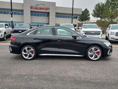 Black 2023 Audi S3 Premium Plus TFSI quattro S tronic