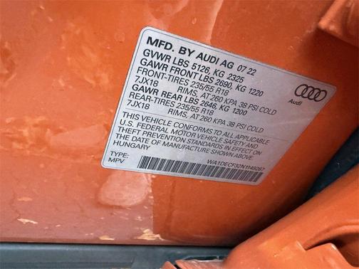 2022 Audi Q3 45 S line Premium