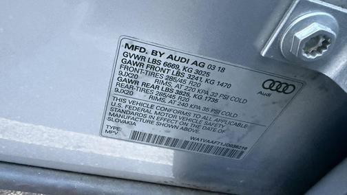 2018 Audi Q7 3.0T Prestige