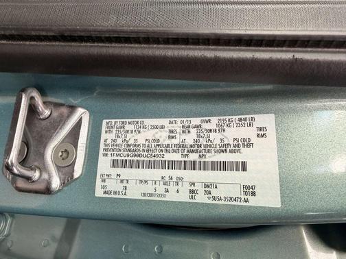 Blue 2013 Ford Escape SE