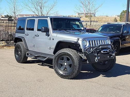 Silver 2017 Jeep Wrangler Unlimited Sahara