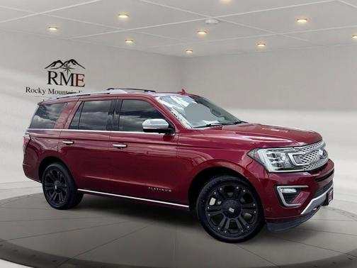 Red 2018 Ford Expedition Platinum