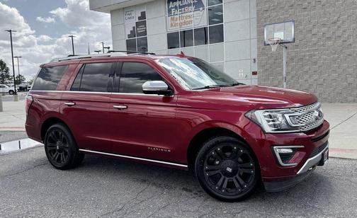 Red 2018 Ford Expedition Platinum