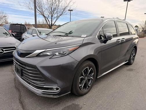 Gray 2025 Toyota Sienna Platinum