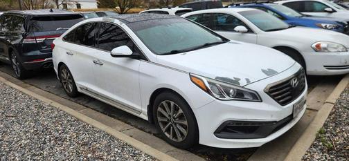White 2016 Hyundai SONATA Limited