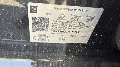 Black 2020 GMC Yukon SLT