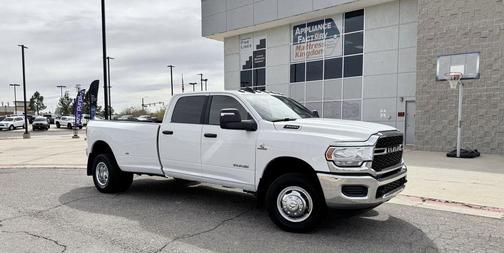 White 2024 RAM 3500 Tradesman Crew Cab 4x4 8' Box